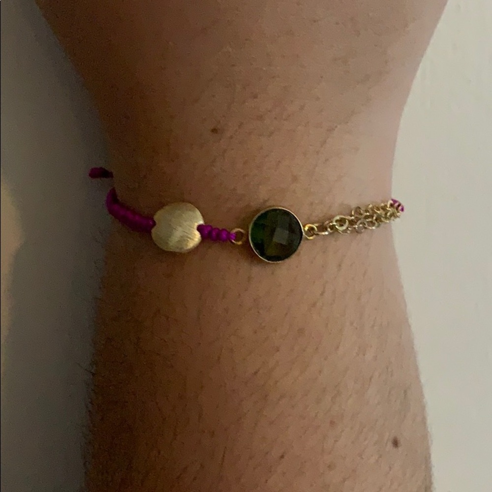 Alvaro Avila Bracelet w/ SP stone & GF Purple